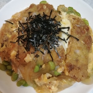 卵は１人１個♪甘めな我が家のカツ丼